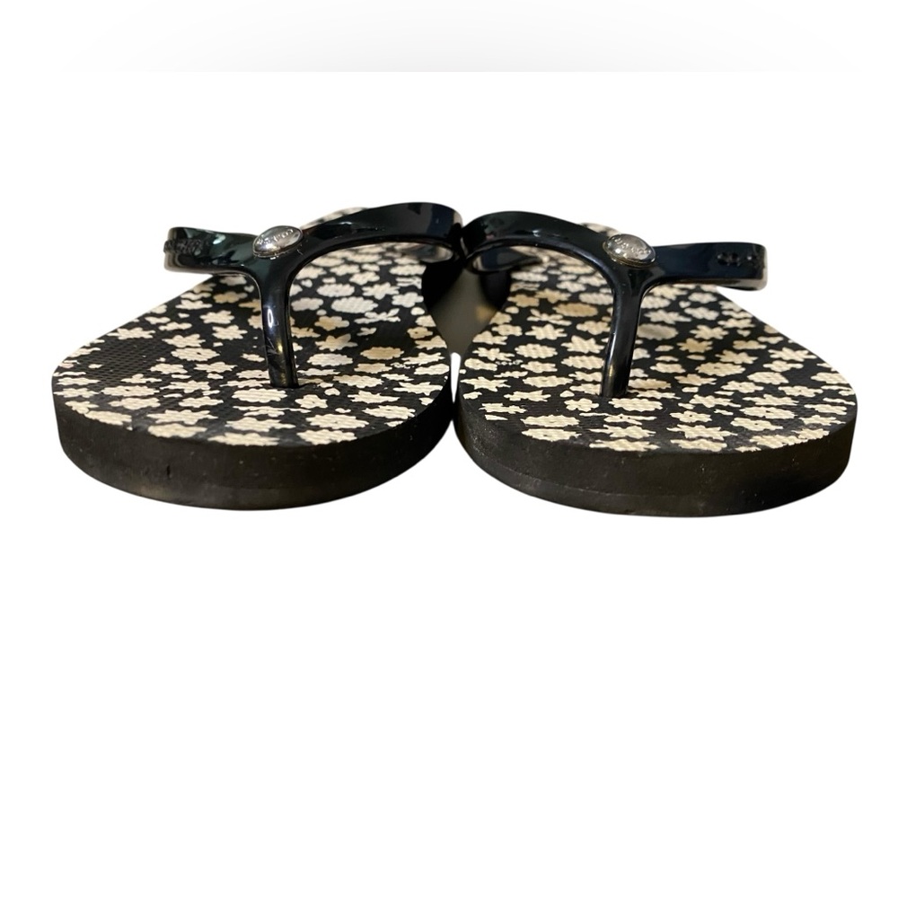 Coach Black and White Studded Sandals - Picture 8 of 9